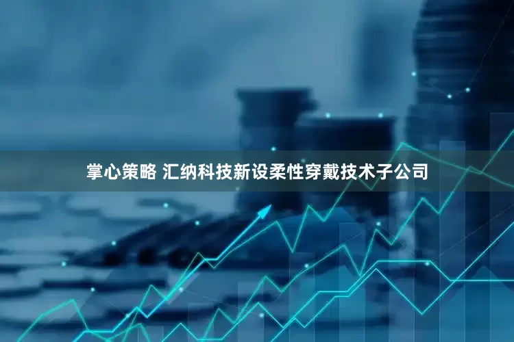 掌心策略 汇纳科技新设柔性穿戴技术子公司